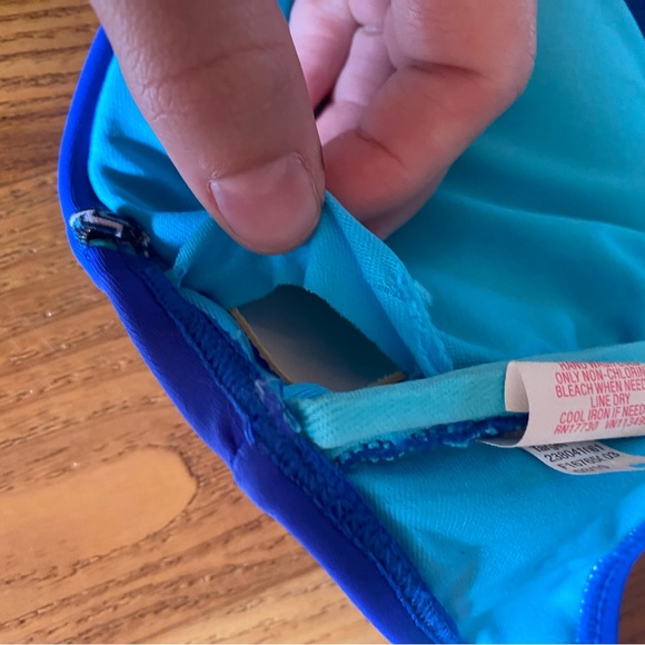 Xhilaration Blue beaded bikini top - Picture 5 of 8